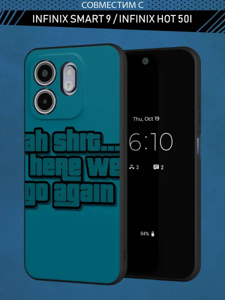 Abal Case Чехол на Infinix HOT 50i Smart 9 с принтом GTA