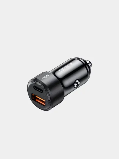 Автомобильное зарядное устройство Toocki, 50W, USB Type-C/A, быстрая зарядка
