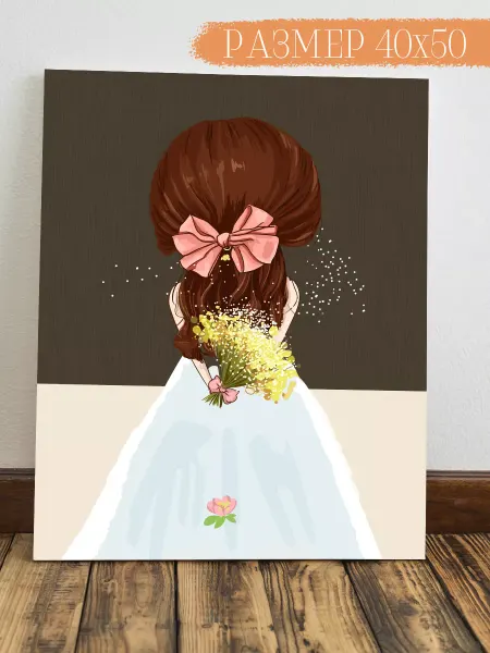Интерьерная картина Аниме Картина Невеста 50x40