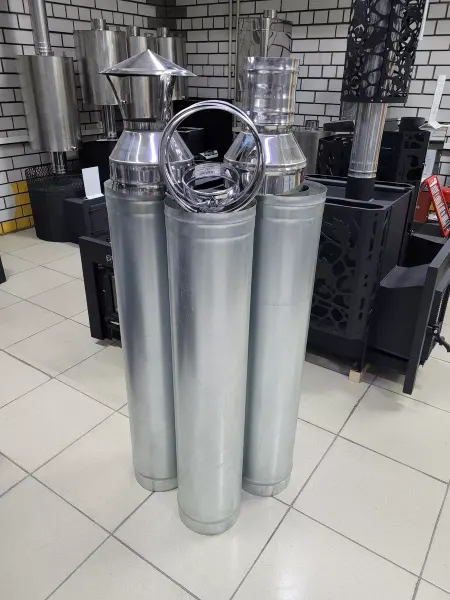 Гостсталь Комплект дымохода d120 200-0.5цинк 3метра