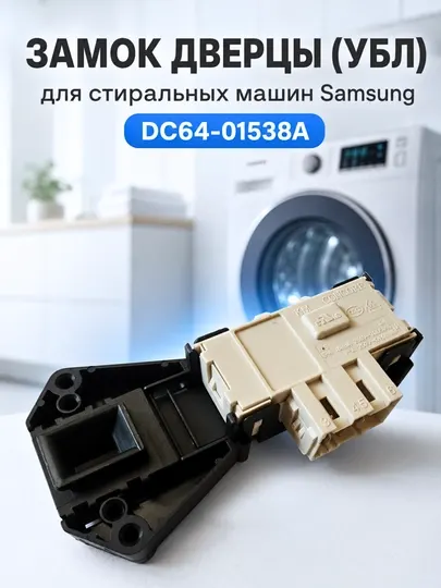Замок дверцы люка стиральной машины Samsung DC64-01538A (УБЛ, блокировка)