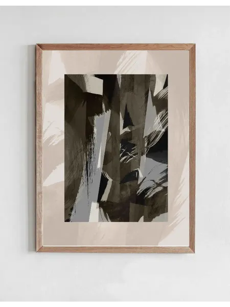 Onllyart Постер Абстрактные мазки кистью 76X 50x70