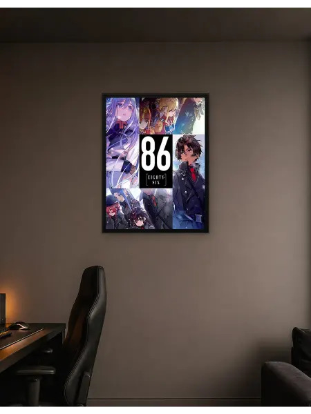 Postersbase Постер 86 Восемьдесят Шесть Анимэ Коллаж игровой арт 50x70