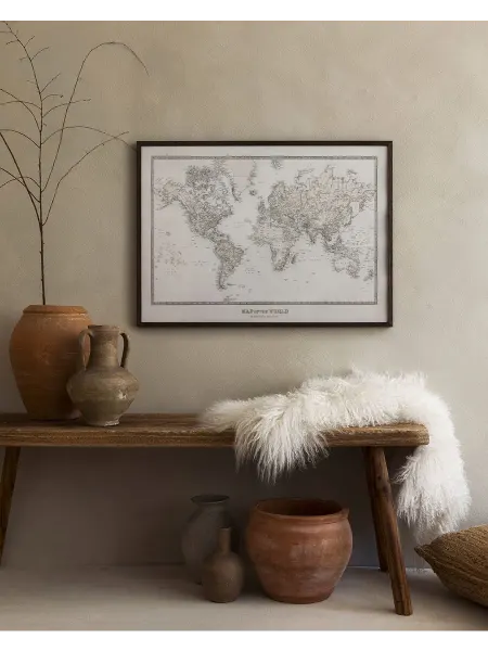 Onllyart Постер 50x70 карта мира