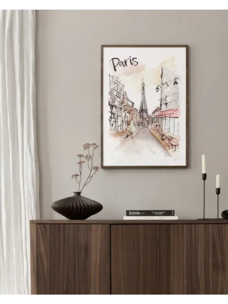 Onllyart Постер 50x70 нарисованный Париж
