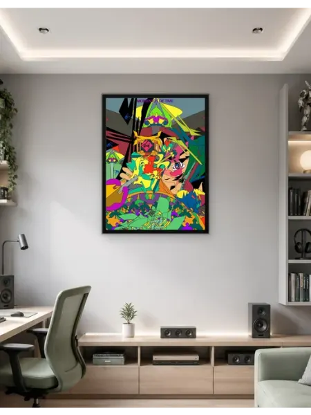 Postersbase Плакат Абстрактное произведение искусства в стиле аним 50x70
