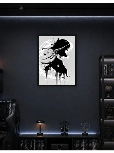 Postersbase Плакат Девочки и Дарк Соулс 50x70
