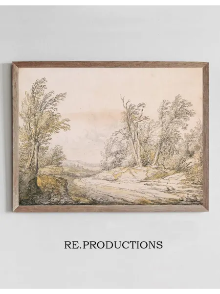 Re.productions Постер A Road on the Dunes - Aelbert Cuyp