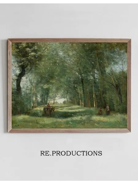 Re.productions Постер L’allée Verte - Jean-Baptiste-Camille Corot