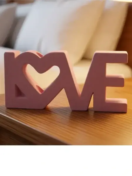 Evis Love Гипсовая ваза со стеклом для одного цветка Малая