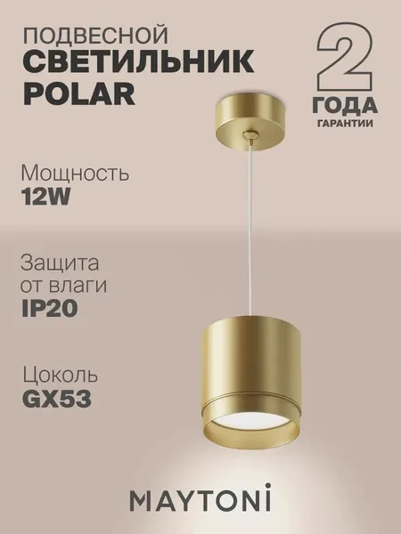 MAYTONI Подвесной светильник Technical P088PL-GX53-MG