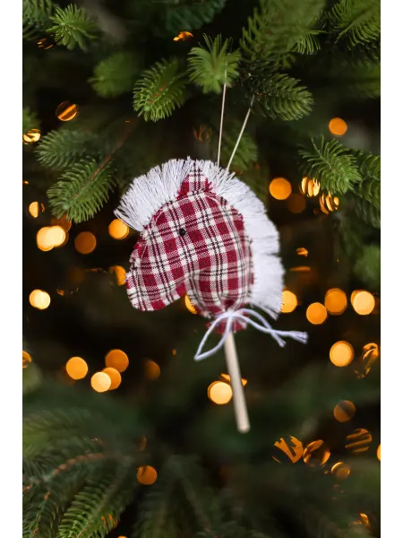 New Years Home Decor Новогодняя игрушка на елку лошадка