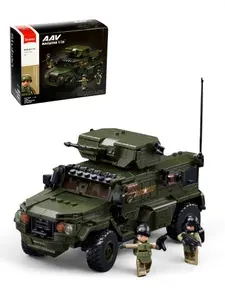 Конструктор Модельки. Боевой транспорт , 519 деталей, с фигурками