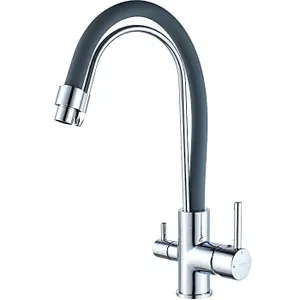 LEDEME Смеситель для кухни с гибким изливом и фильтром L4755-9