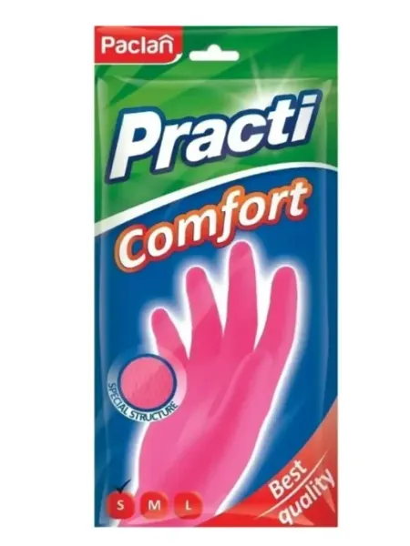 Paclan Перчатки резиновые Comfort S