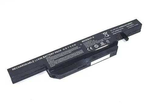 Аккумулятор W650BAT-6 для DNS Clevo W650 / W651 / W655 / W670 5200mAh