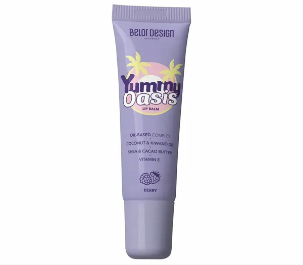 BELOR DESIGN Бальзам для губ прозрачный Yummy Oasis Berry