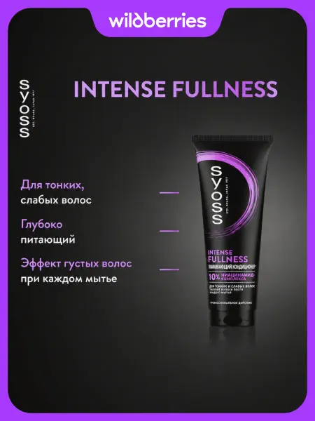Syoss Бальзам-кондиционер для тонких волос Intense Fullness,250 мл