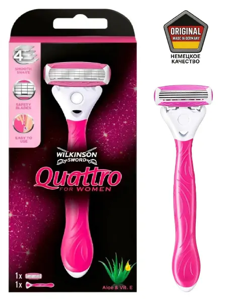 Schick Quattro for Women Бритва женская с 1 сменной кассетой