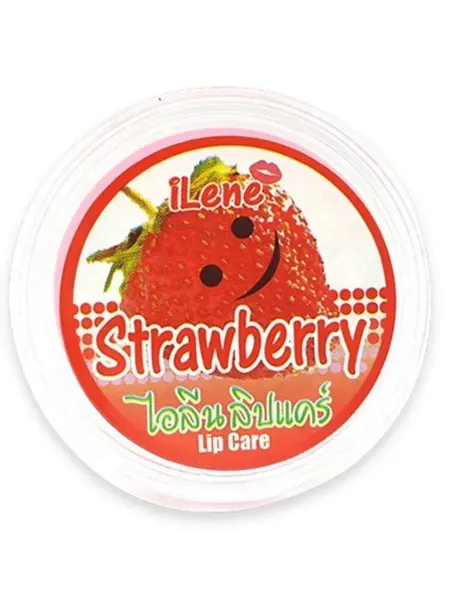 ILENE lip care Strawberry Бальзам увлажняющий для губ Клубника 10г