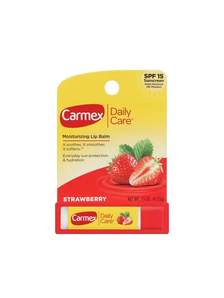 Carmex Daily Care Strawberry Бальзам для губ SPF 15