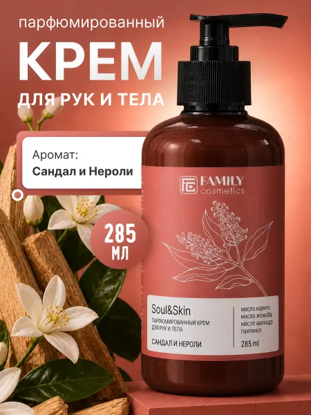 Family Cosmetics Крем для рук и тела парфюмированный Сандал и Нероли