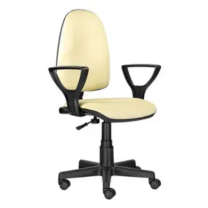 Кресло компьютерное BRABIX Prestige Ergo MG-311, регулируемая эргономичная спинка, кожзам, бежевое, 531878