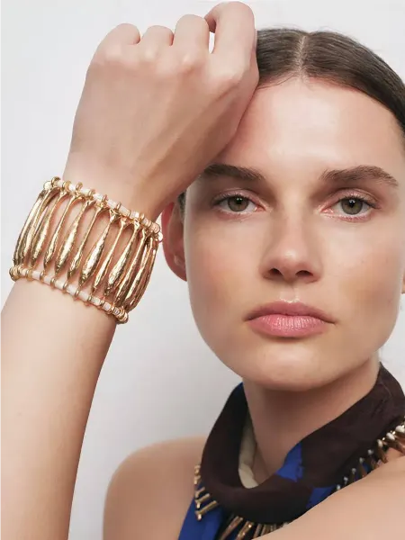 LA NOVA Браслет на руку широкий бижутерия zara рыбки