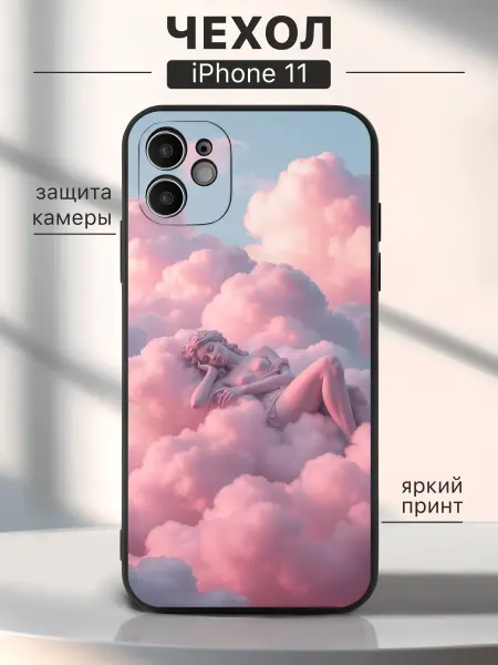 Case_Art Чехол на iPhone 11 Девушка - небо