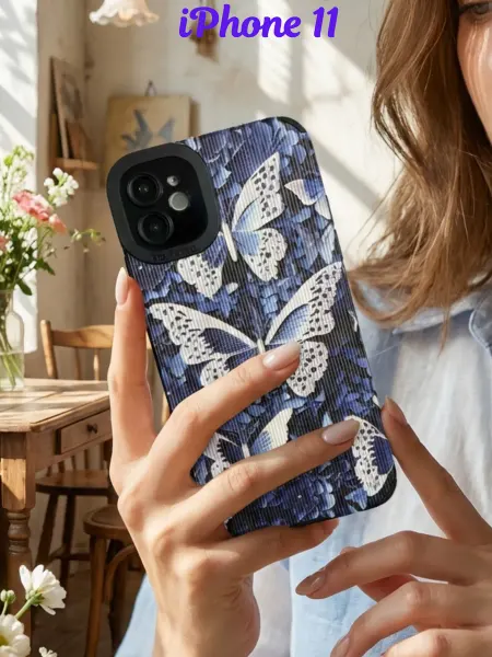 DropCase Чехол на iphone 11 "Бабочки" рифленые