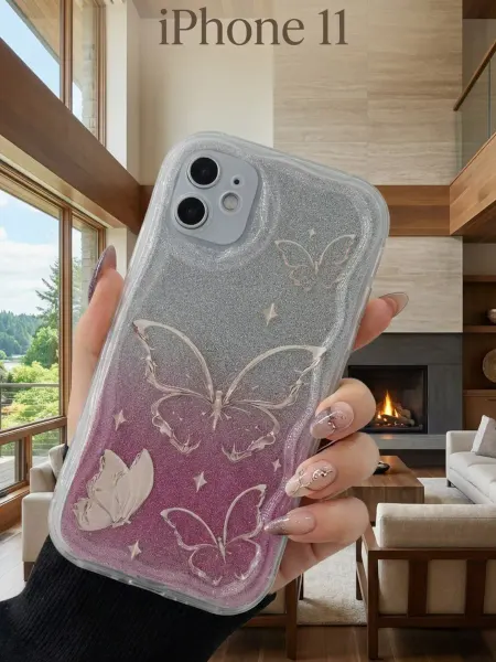 FuturaCase Чехол на iPhone 11 с сиреневыми бабочками