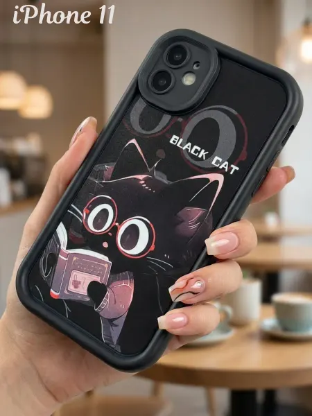 FuturaCase Чехол на iPhone 11. Объёмный. Котенок с книжкой