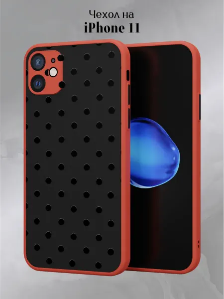 Slow Hold Чехол бампер на iPhone 11 в горошек