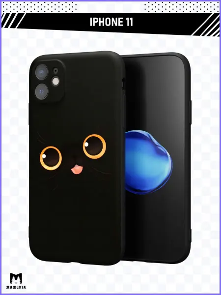 Mamunia Чехол на iPhone 11 с принтом Котик