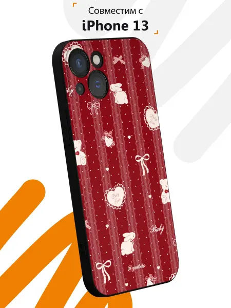 Мобилиус Чехол на iPhone 13 с принтом Love