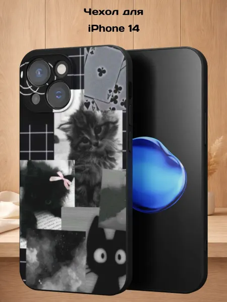 Case Style Чехол на Apple iPhone 14 с принтом Котики