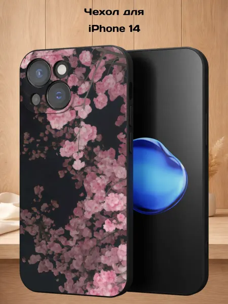 Case Style Чехол на iPhone 14 с принтом Сакура