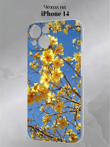 Slow Hold Чехол на iPhone 14 с принтом Весна