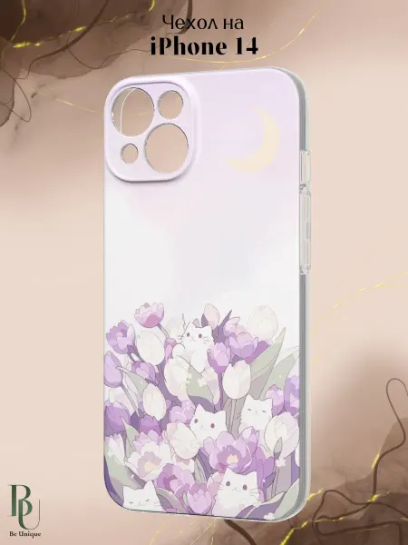 Be Unique Чехол на iPhone 14 с принтом Котики