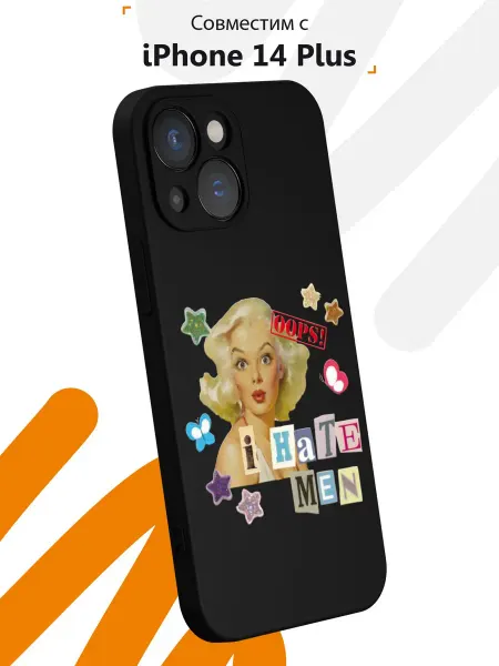 Мобилиус Чехол на iPhone 14 с принтом Женщина