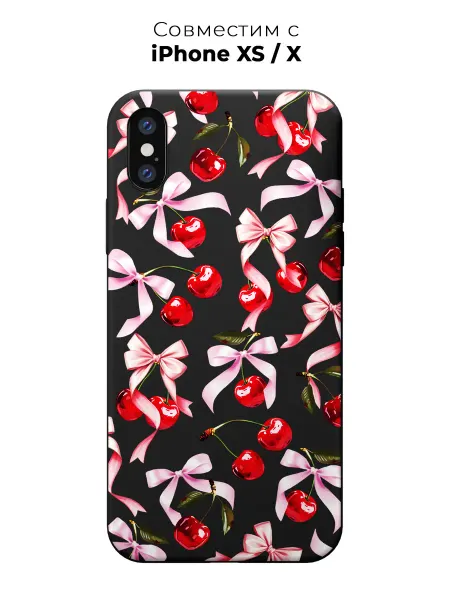 PANCASE Чехол на Apple iPhone X и XS Бантики