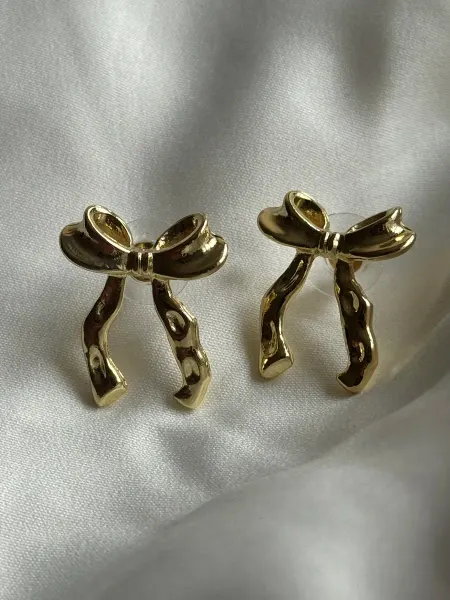 Tazla brand Серьги бантики женские бижутерия