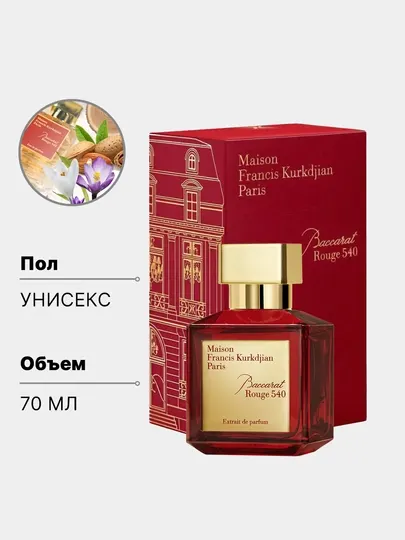 Парфюмерная вода для женщин и мужчин Baccarat Rouge 540