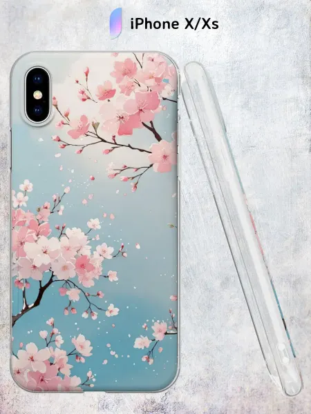 Secret.Case.Store Чехол на iPhone X и XS с принтом Сакура