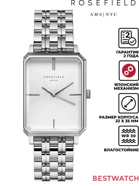 Rosefield Наручные часы The Octagon OCWSS-O41