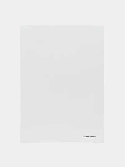 Папка-уголок пластиковая ErichKrause White, A4, полупрозрачный, белый 54873 q0000053492