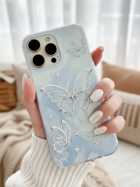 CRAZY CAT Чехол на iphone 12 pro max с Бабочками