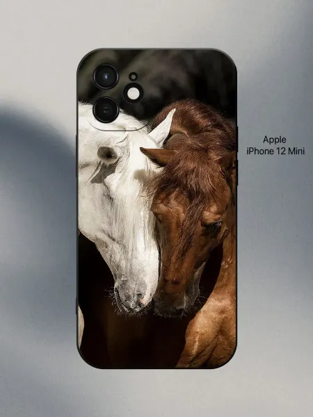 PANCASE Чехол на iPhone 12 mini с лошадью