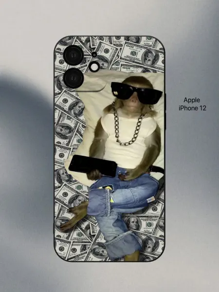 PANCASE Чехол на iPhone 12 обезьяна