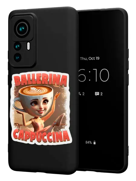 PBl store Чехол на Xiaomi 12T 12T Pro с принтом Балерина капучина